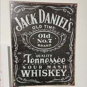 Jack Daniels Vintage Black and White Wall Art